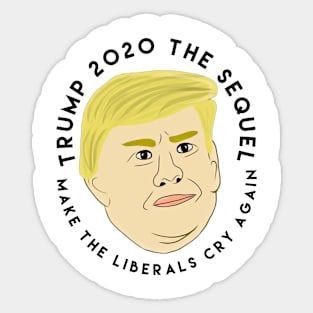 Trump the sequel face illustration Sticker